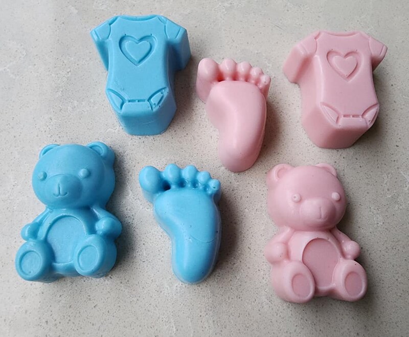 Baby Shower Soaps! Gender Reveal Party Favors, Baby Shower Favors, Party Favors, Bears, Onesies, and Baby feet Soaps! Mini Soap favors!